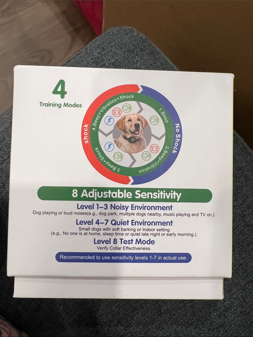 8-Level Adjustable Dog Training Collar -